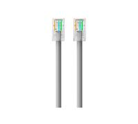 Belkin Câble Réseau RJ45-RJ45 Cat6 10m Gris - Connecteurs Mâle-Mâle, Technologie 10/100/1000Base-T(X), Plug and Play - Réf. A3L981BT10M-H-S