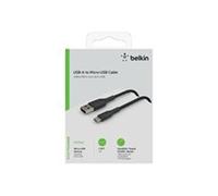 Belkin Câble tressé USB-A vers MicroUSB 1 m Noir
