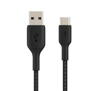 Belkin Câble tressé USB-A vers USB-C 3 m - Noir