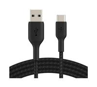 Belkin Câble tressé USB-C vers USB-A pour smartphone 2 m Noir
