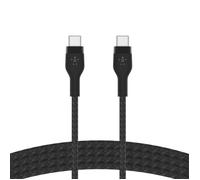 Belkin BoostCharge Pro Flex — câble USB-C vers USB-C, gaine tressée, certifié USB-IF, PD, 1 m noir