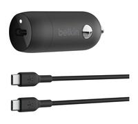 Belkin Adaptateur pour voiture BOOST CHARGE USB‑C 30W PD 3.1 Charge rapide 3A noir