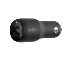 Belkin CCB004BTBK chargeur d'appareils mobiles Smartphone, Tablette Noir Allume-cigare, USB Charge rapide Intérieure, Extérieure