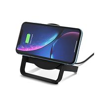 Belkin Chargeur à induction Boost Up Stand 10 W (chargeur pour iPhone 11/Pro/Pro Max, XS/XS Max, XR, X, SE, Samsung Galaxy S20, S20+, S20 Ultra, S10, S10+, S10e, adaptateur secteur non inclus, noir)