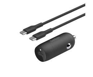 BELKIN Chargeur cable usb C 20 watts noir | Chargement rapide compact, alimentation USB-C, pour iPhone 16, iPhone 15, Galaxy S25, Pixel 9, Nintendo Switch 2