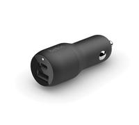 Belkin Chargeur de voiture double port 37 W, PPS USB-C 25 W et USB-A 12 W pour Samsung Galaxy S23, S22, Plus, Ultra, Note 20, iPhone 14, 13, 12, 11, Pro, Max, mini, Pixel, Note et autres