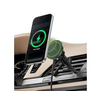 Belkin Chargeur de Voiture sans Fil, Support d'aération de Voiture magnétique avec câble USB C 1M, Chargeur Rapide Compatible MagSafe Qi2 pour iPhone 17, Galaxy S25, Pixel 10 et Plus - Accessoires de