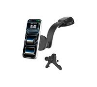 Belkin Chargeur de Voiture sans Fil, Support de Voiture Magnétique avec Câble USB-C, Compatible MagSafe, Recharge Rapide pour iPhone 17, Galaxy S25, Pixelsnap, etc., Accessoire De Voiture Qi2 - Noir