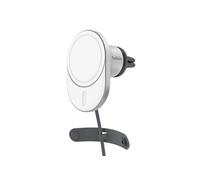 Belkin - Support de chargement sans fil de voiture - magnétique avec Qi2 + adaptateur d'alimentation de voiture - 15 Watt - Fast Charge - gris Gris