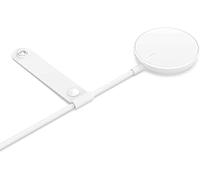 Belkin Chargeur MagSafe, Chargeur sans fil portable magnétique (Avec câble de 2 m, pour modèles de l’iPhone 14 et iPhone 13 et autres appareils MagSafe, adaptateur secteur non inclus, blanc)