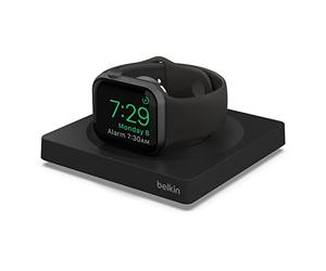 Belkin Chargeur Portable Pour Apple Watch,certification MFi, Fonction Table De Nuit, Design Minimaliste, Cble USB Type-C Inclus, Pour Apple Watch Series 8, Series 7, Series 6, Series 5, Ultra Etc.