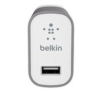 Belkin - Chargeur Premium Secteur USB Universel 12W/2.4A pour Smartphone et Tablette - Gris Métallique (Compatible iPhone 8/8+ et iPhone X)