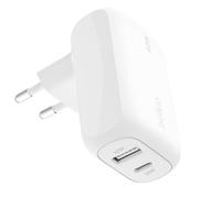 Belkin Chargeur Secteur 2 en 1 USB-C 30W + USB 12W BoostCharge Blanc