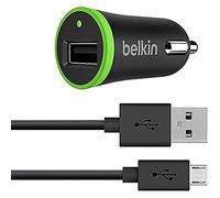 Belkin - Chargeur secteur avec câble micro-USB pour smartphones et tablettes Android - 1,2M - Noir