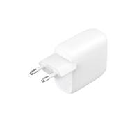 Belkin Chargeur Secteur Double USB-C 60W Double Protocole PD et PPS Blanc