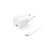 Belkin Chargeur Secteur USB-C (25W, câble USB-C de 60 W et de 1 m, Prise USB pour Smartphone, PD 3.0 avec PPS, pour Apple iPhone 16 Serie, iPad Pro, Samsung Galaxy S25, Nintendo Switch, etc., Blanc)