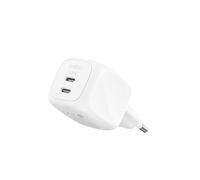 Belkin Chargeur secteur USB-C 50 W GaN 2 ports – Recharge rapide – Blanc