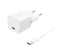 Belkin Chargeur secteur USB-C 25W PD 3.0 (PPS) avec câble USB-C 1 m Blanc