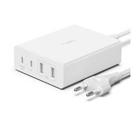 Belkin Chargeur USB GaN (108 W) pour plusieurs appareils, 2 ports USB-C et 2 ports USB-A, station de recharge rapide pour MacBook, Pro, Air, iPhone, iPad Pro, Air, Galaxy, Pixel, Apple Watch, etc.