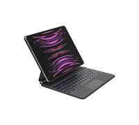 Belkin Connect BBZ003DE-V1 : Coque QWERTY 12.9" pour iPad Pro/Air, batterie 600mAh, fermeture magnétique, fonction marche/veille, 230x285x17.2mm, 740g, noir