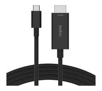 Belkin Connect - Câble adaptateur - USB-C mâle pour HDMI mâle - 2 m - noir - passif, support pour 8K60Hz, prise en charge du mode DP Alt