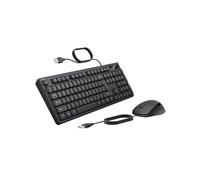 Belkin Connect Combo Clavier et Souris filaires - Ensemble de Clavier USB A avec Souris Filaire, Design Ergonomique - Parfait pour la Maison, Le Bureau, Compatible avec Ordinateur Portable, PC
