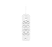 Belkin Connect - Protection Contre Les Surtensions - Avec Ports Usb-C Et Usb-A - Connecteurs De Sortie : 8 - 2 M Cordon