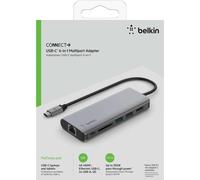 Belkin CONNECT USB-C 6-in-1 Multiport Adapter - station d'accueil - USB-C - HDMI - GigE