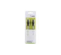 Belkin Adaptateur Ethernet A3L981BT02MBKHS RJ45 CAT6 2 m Droit Noir