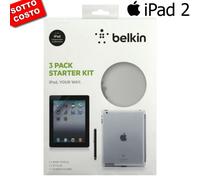 Belkin Démarreur Kit Original Étui +Film +Stylet Stylus pour Apple iPad2