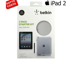 Belkin Démarreur Kit Original Étui +Film +Stylet Stylus pour Apple iPad2