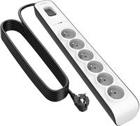 Belkin Desktop Chargeurs Ports USB Sans fil BSV603ca2M 6 Prises Blanc Protection Fiable