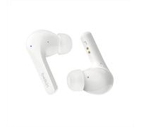 Belkin Écouteurs SoundForm™ Motion True Wireless avec suppression du bruit de fond (étui de recharge sans fil, deux micros, IPX5, résistance à l'eau, Bluetooth, pour iPhone et Samsung, blancs)