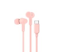 Belkin Écouteurs SoundForm intra-auriculaires filaires USB-C avec micro, isolation acoustique, rose