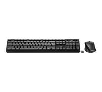 Belkin Ensemble clavier et souris BBZ010FR sans fil 2,4 GHz AZERTY Full Size Noir USB-A