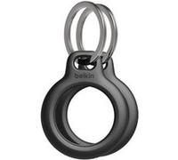 Belkin Anneau de protection AirTag avec attache en métal, résistant aux rayures, pack de 2 noir