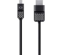 Belkin F2CD080bt06 Mini Display Port to HDMI Cable, 6 feet (1.8 m), 4K (Compatible for Macbook Air, Macbook Pro and Other Mini-DP Enabled Devices) - Black