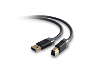 Belkin F3U158cp1.8M SuperSpeed USB 3.0 Cable Câble USB USB à 9 broches Type A (M) USB à 9 broches Type B (M) 1.8 m ( USB 3.0 ) Moulé