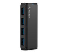 Belkin F4U058TT hub & concentrateur 5000 Mbit/s Noir - Hubs & concentrateurs (USB 3.0 (3.1 Gen 1) Type-A, 5000 Mbit/s, Noir)