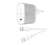 Belkin F7U074VF04-SLV chargeur d'appareils mobiles Smartphone, Tablette Argent, Blanc Secteur Charge rapide Intérieure