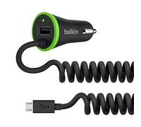 Belkin F8M890bt04-BLK Chargeur Allume-cigare USB pour Smartphone/Tablette - 3,4A / 5V / 17W - Noir