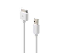 Belkin F8Z328ea04-WHT Câble sync/charge avec connecteur Apple 30 Pins pour iPod Touch 3/4G et iPad 1,2,3 - Blanc