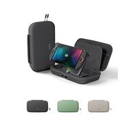 Belkin Gaming Pro Pochette De Rangement Avec Batterie Externe Pour Nintendo Switch 2, 10 000 mAh, Pochette De Transport Avec Poche Pour AirTag, Rangement De 12 Cartes De Jeux, Revêtement Rigide, Gris