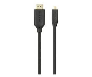 Belkin HDMI - Micro HDMI, 3m câble HDMI HDMI Type A (Standard) HDMI Type D (Micro) Noir