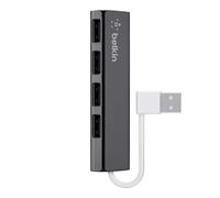 Belkin Hub de 4 ports Ultra Slim USB 2.0 - noir