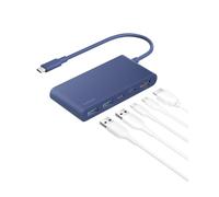 Belkin Hub USB C 100 W, hub 5 Ports avec écran HDMI 4K @ 60 Hz pour MacBook | Alimentation 100 W, transfert de données rapide, adaptateur multiport USB C, iPad Pro, Chromebook, iPhone 18 Pro
