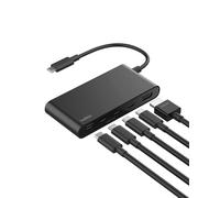 Belkin Hub USB-C 5 Ports, Adaptateur Multiport avec HDMI 4K à 60 Hz, Power Delivery 100 W, Transfert de Données 10 Gbit/s, Compatible MacBook, iPad Pro, Chromebook, etc.