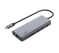 Belkin HUB USB-C vers HDMI 4K USB Ethernet USB-C Power Delivery 100W Argent