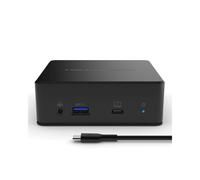Belkin Station d'accueil USB-C à double écran (alimentation 85 W, HDMI, USB-A 3.1 Gen 1, Gigabit Ethernet, entrée/sortie audio pour MacBook, XPS et autres ordinateurs portables), noire