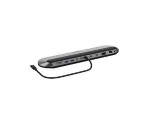 Belkin INC014BTSGY - Station d'accueil USB-C 3.2 Gen 2, 100W PD, Double HDMI 4K 60Hz, VGA, Ethernet 2.5Gbps, Lecteur SD/MicroSD, USB-A/USB-C, ChromeOS